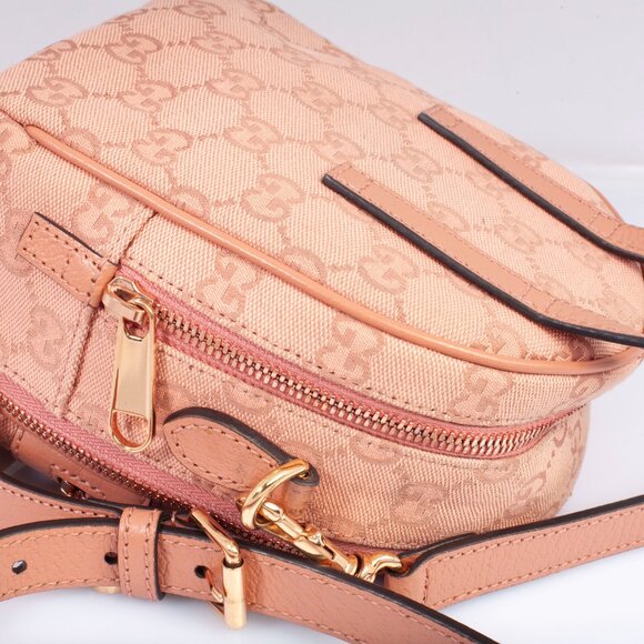 Authentic Gucci Pink GG Canvas Ophidia Mini Crossbody - Picture 5 of 16